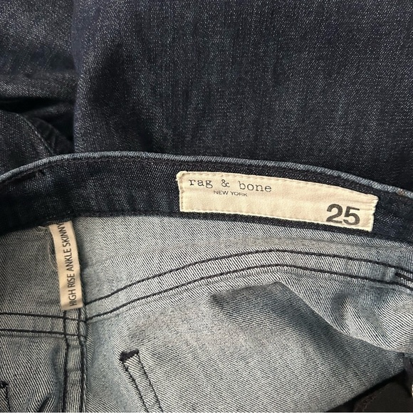 Rag & Bone High Rise Ankle Skinny Jeans | Size 25 - Picture 4 of 5